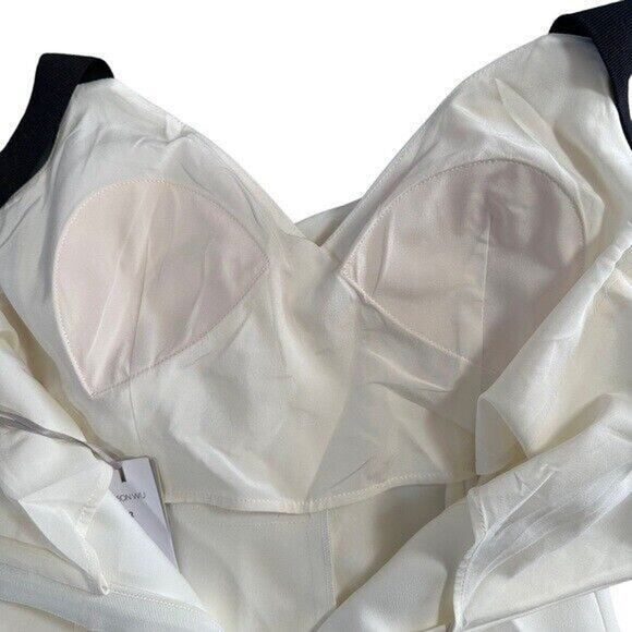 Jason Wu Compact Crepe Sleeveless Cocktail Dress With Ruffle Size 2 $1695 - Picture 11 of 13